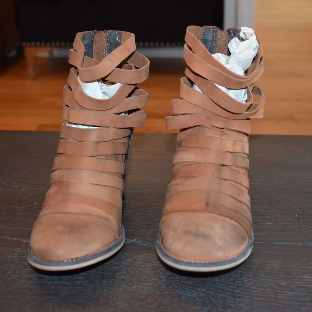 Free People NIB Strappy Boots